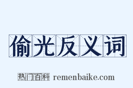 偷光反义词是什么意思的图片